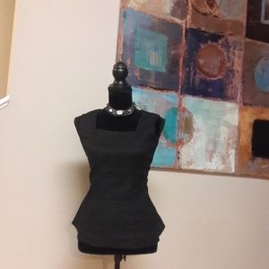 Eric Signature/ Black/ Sleeveless/ Peplum Top